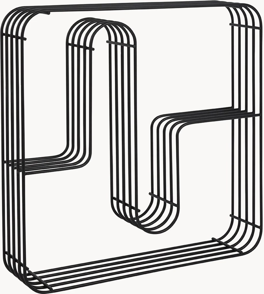 Estante de parede em metal Curva