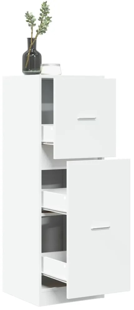 vidaXL Armário boticário 40x41x118 cm derivados de madeira branco