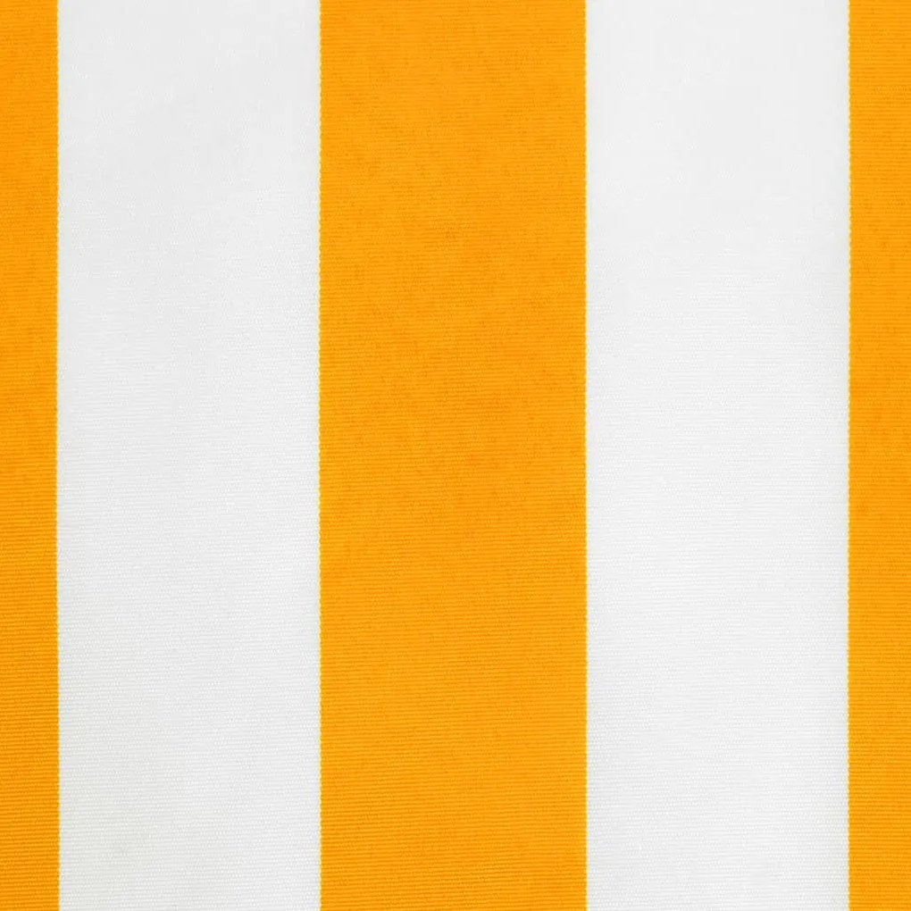 Tecido substituição p/ sanefa toldo 4,5 m riscas amarelo/branco