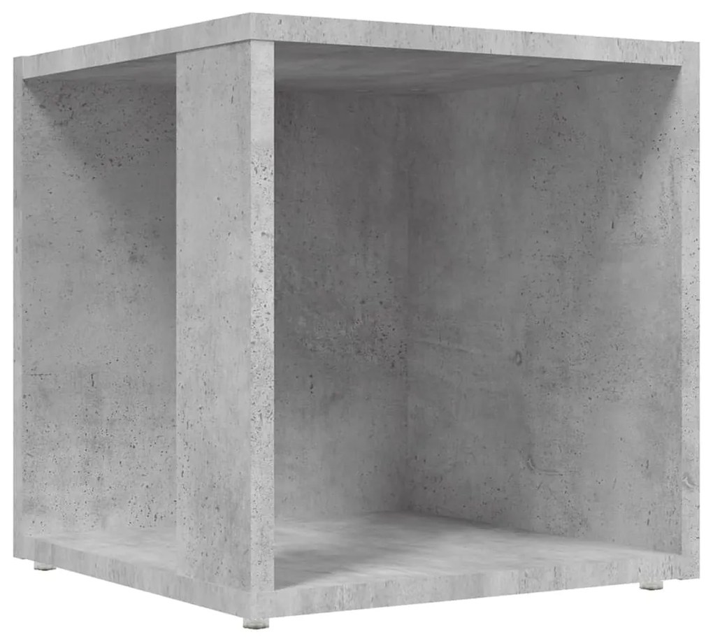Mesa de apoio 33x33x34,5 cm contraplacado cinzento cimento