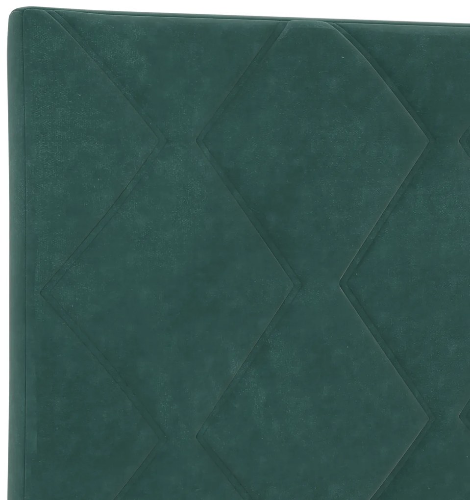 Cabeceira vidaXL Design Blocos de Diamante Verde Escura 90 cm Veludo,