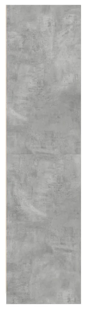 Roupeiro 100x50x200 cm derivados de madeira cinzento cimento