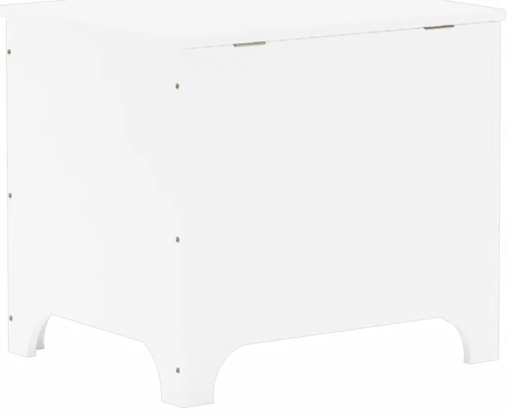 Caixa de arrumação c/ tampa RANA 60x49x54cm pinho maciço branco