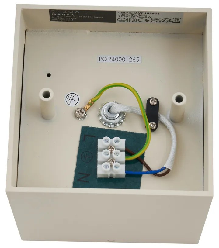 Foco de Parede Moderno Bege Ajustável G9 - Box