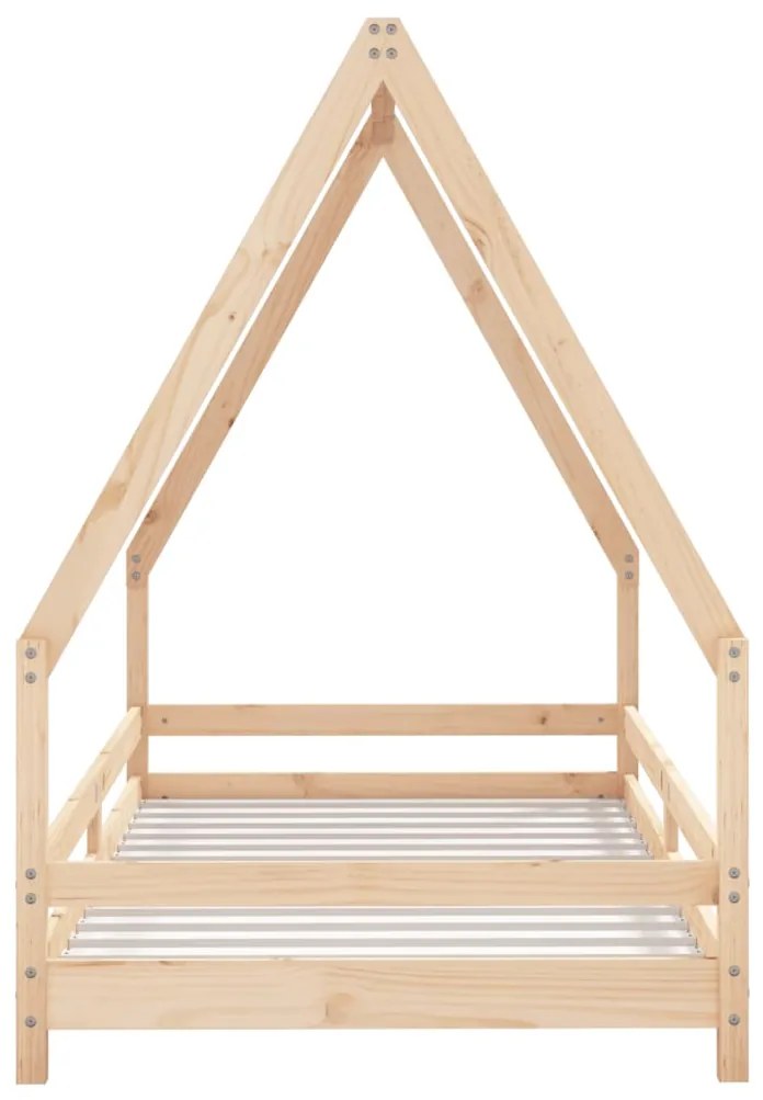 Estrutura de cama infantil 90x190 cm madeira de pinho maciça