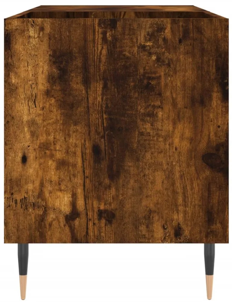 Armário p/ discos 85x38x48 cm deriv. madeira carvalho fumado