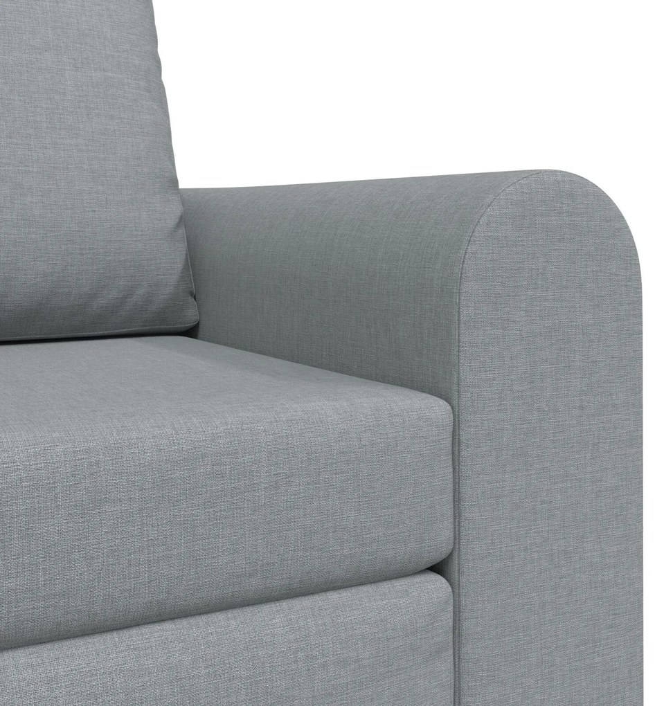 Sofá Cama 2-em-1 Cinza Claro 98x71x83 cm Tecido