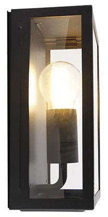LED Candeeiro de parede exterior inteligente preto 25,5 cm com WiFi A60 IP44 - Rotterdam Moderno,Rústico