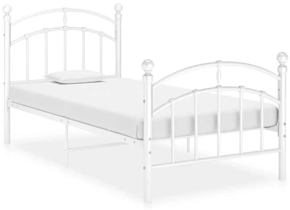 324968 vidaXL Estrutura de cama metal 90x200 cm branco
