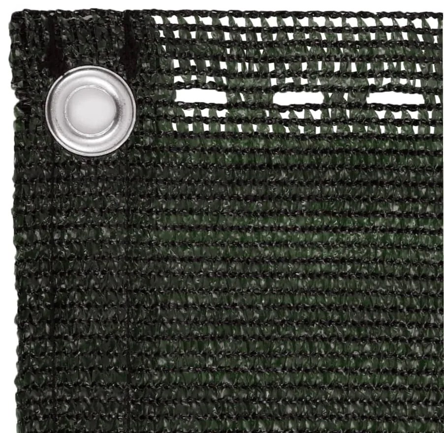 Tela de varanda 90x300 cm PEAD verde-escuro