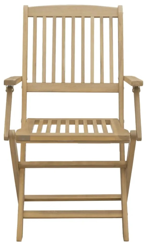 Conjunto de jantar p/ jardim 5 pcs madeira de acácia maciça