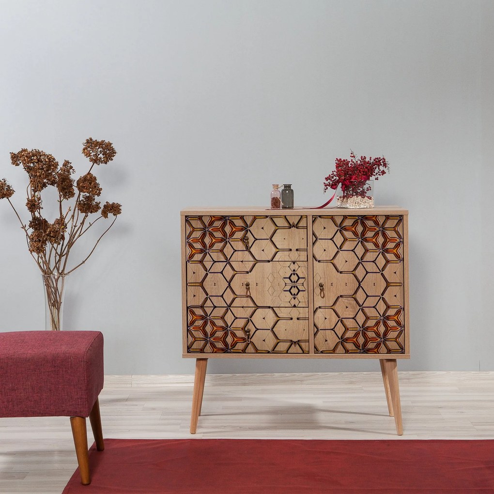 Cômoda Verybox – Carvalho Sonoma – 90x90x40 cm