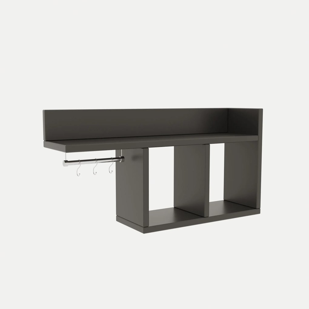 Prateleira de Parede Pare – Antracite – 72x37x18 cm