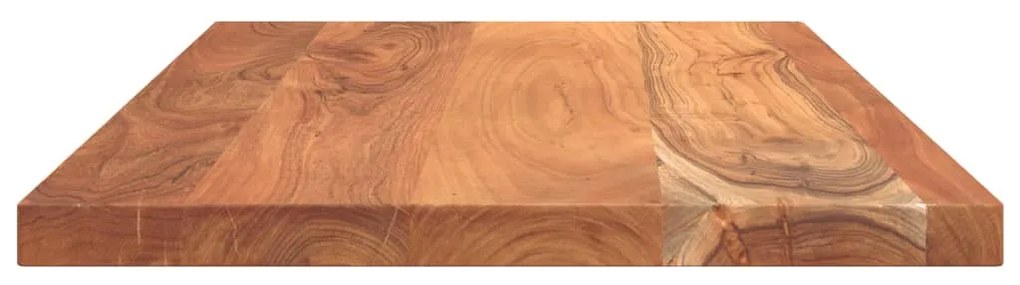 Tampo de mesa retangular 100x60x3,8 cm madeira de acácia maciça
