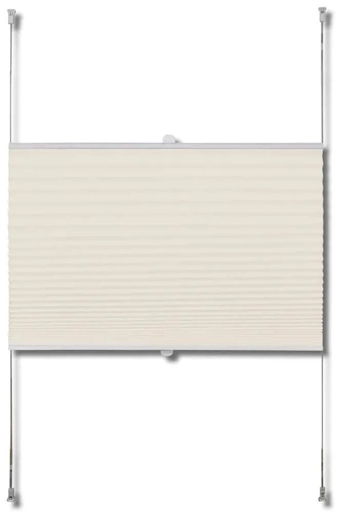 240617 Plisse Blind 40x100cm Creme