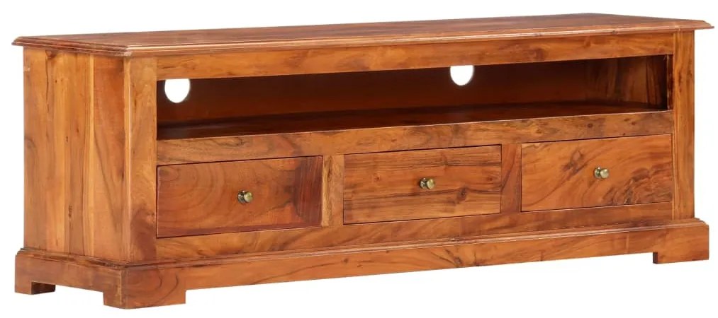 vidaXL Móvel de TV 120x30x40 cm madeira de acácia maciça
