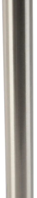 Candeeiro de mesa moderno em aço com cúpula preta 35 cm - Simplo