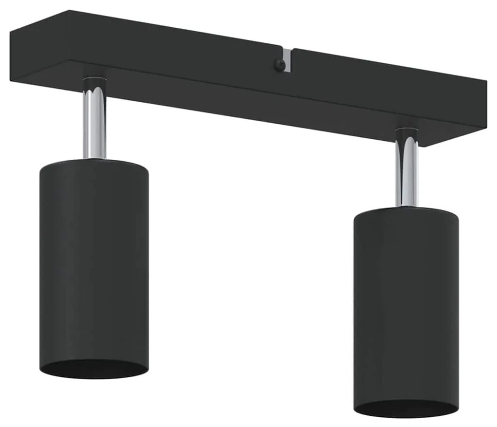 Holofote de Teto Bidirecional Ajustável Preto GU10