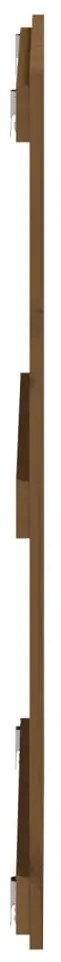 Cabeceira de parede 108x3x90 cm pinho maciço castanho-mel