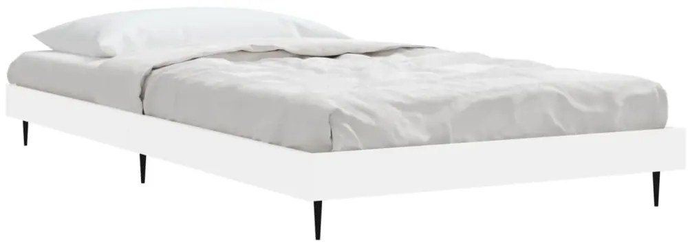 Estrutura de cama 90x190 cm derivados de madeira branco