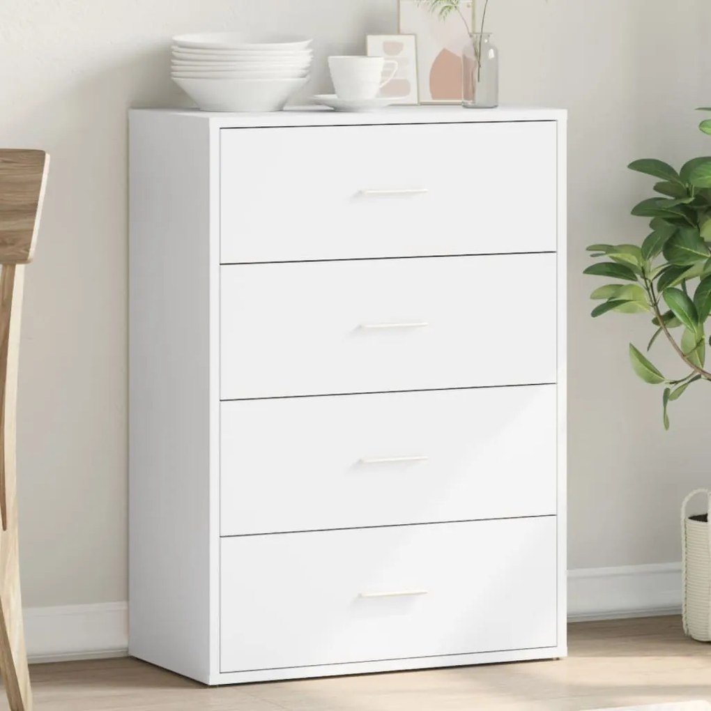 vidaXL Aparador 60x31x84 cm derivados de madeira branco