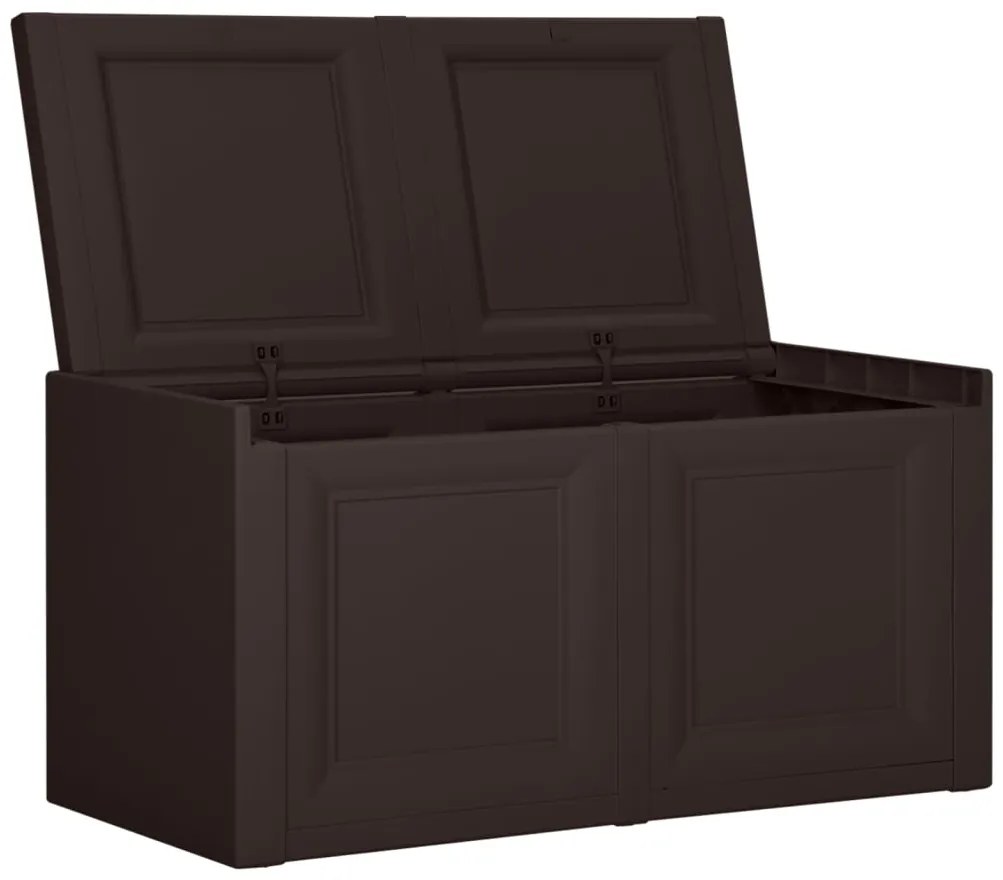 Caixa para almofadões 86x40x42 cm 85 L castanho
