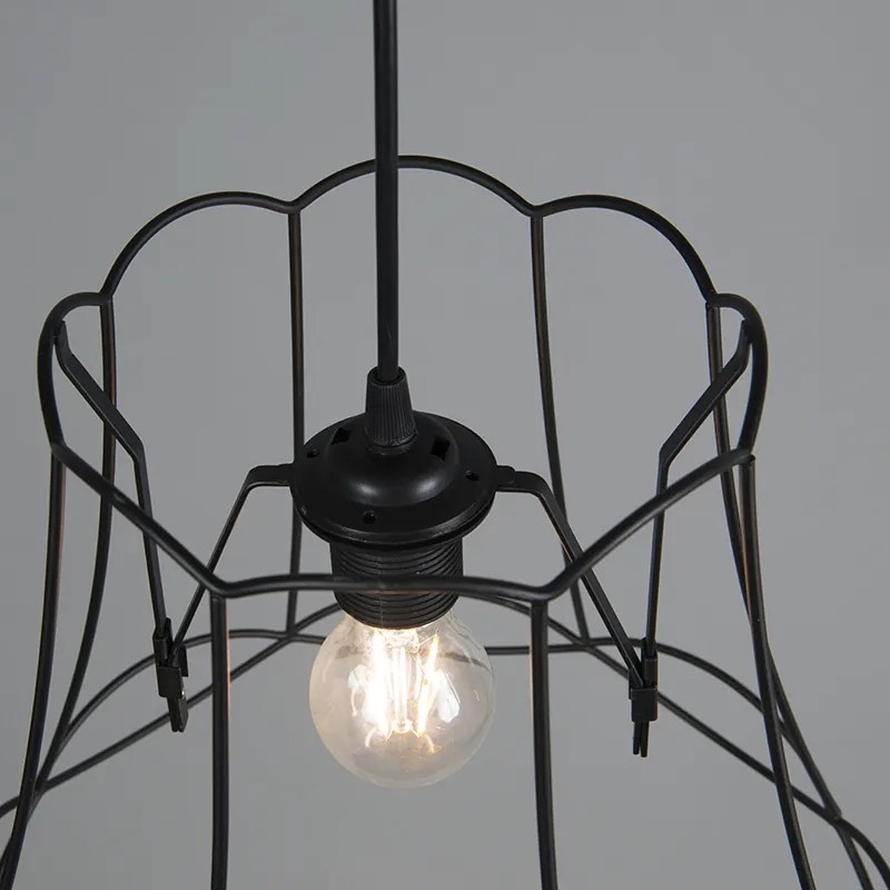 Abajur de Metal Preto 35/29 - Granny Frame Retro