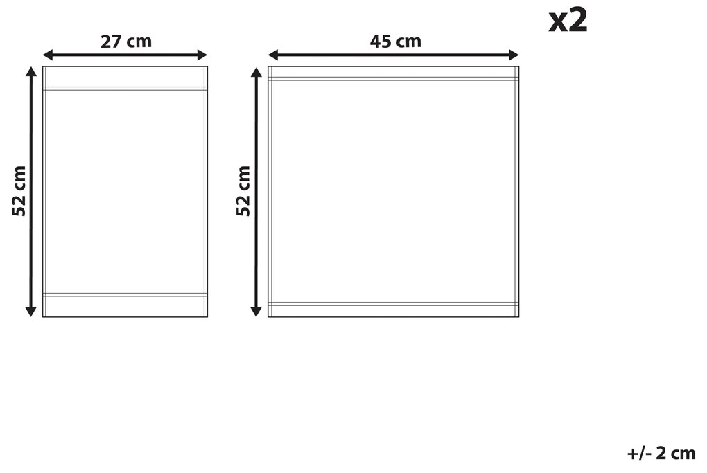 Conjunto de 2 capas verde e branco motivo folhas para cadeiras CINE Beliani