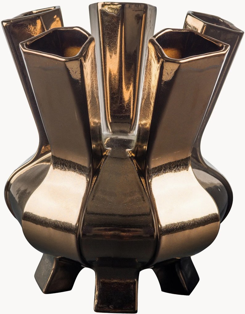 Jarra em porcelana Puyi, Alt 34 cm