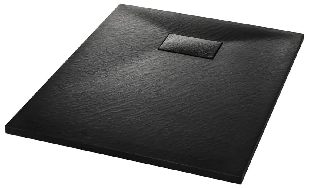 Base de Chuveiro SMC - Preto - 90x70 cm