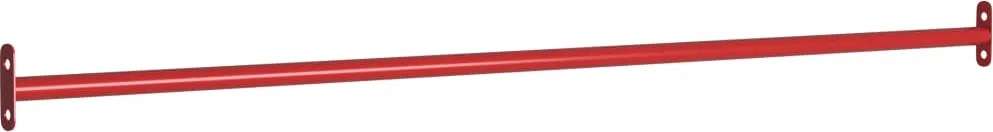 vidaXL Barra suspensa para crianças 125 cm aço vermelho
