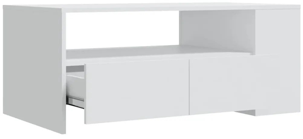 Mesa de centro 102x55x42 cm derivados de madeira branco