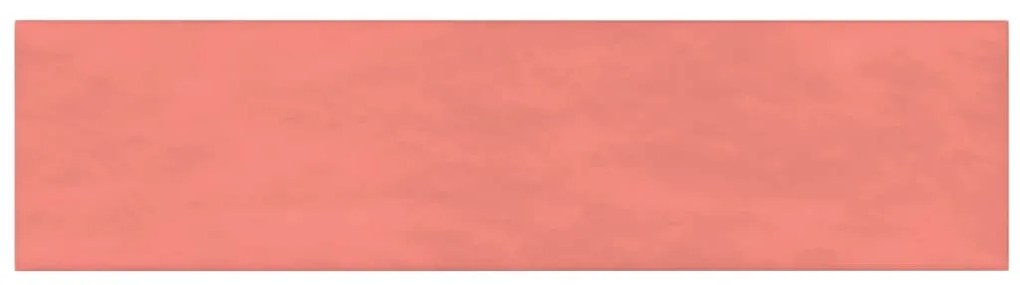 Painel de parede 12 pcs 60x15 cm veludo 1,08 m² rosa
