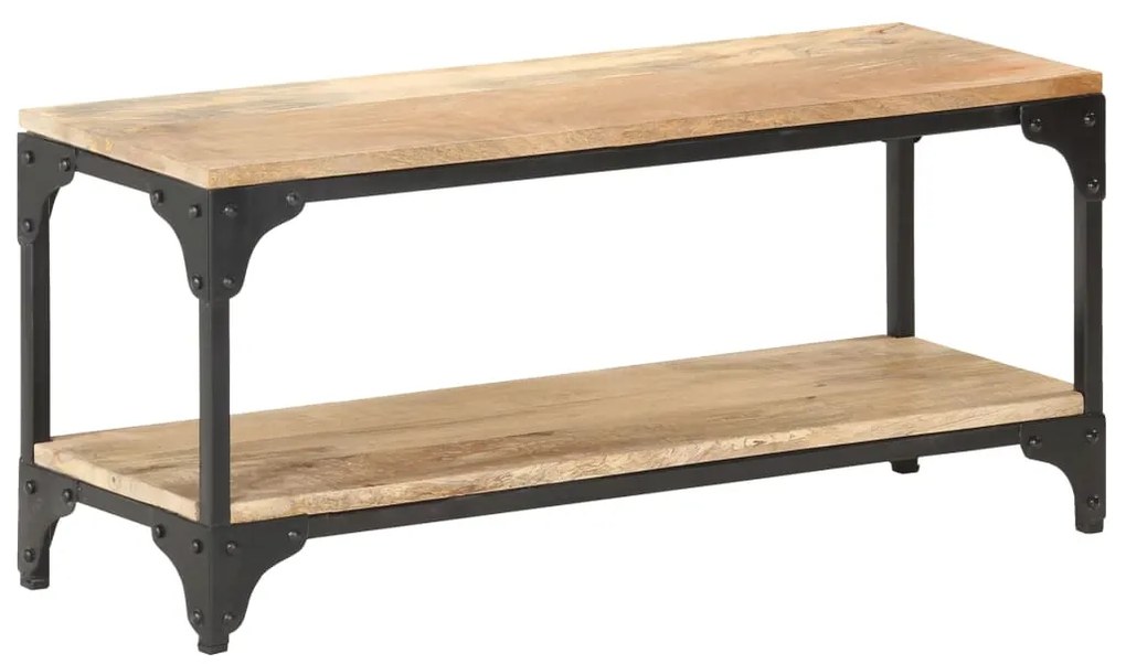 Mesa de centro 90x30x40 cm madeira de mangueira maciça