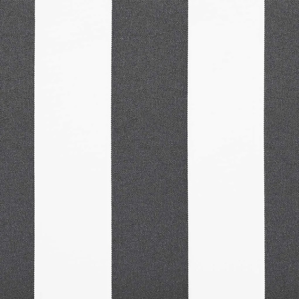 Toldo retrátil 4x3 m tecido e alumínio antracite e branco