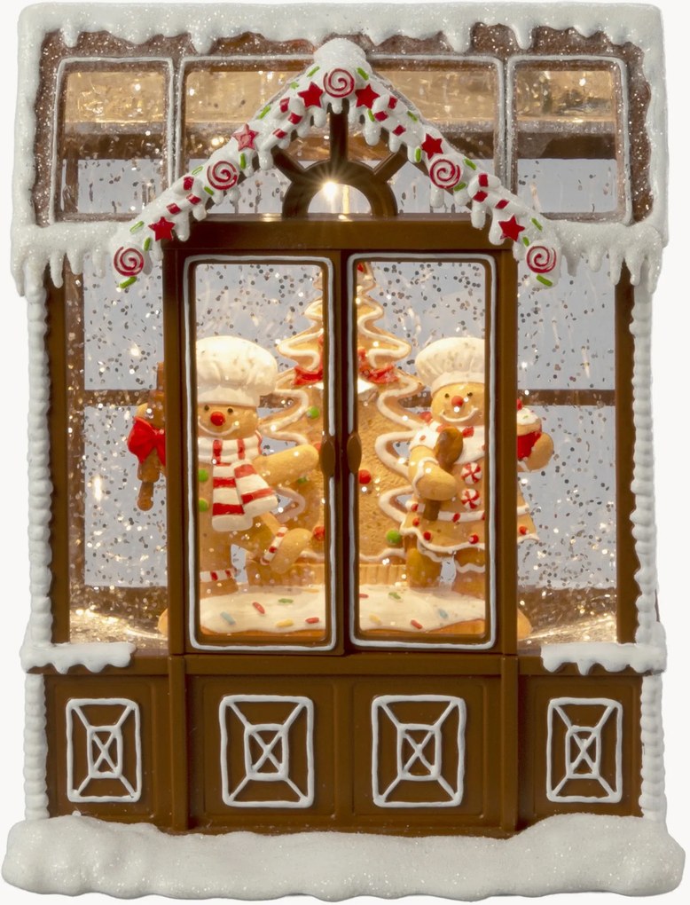 Decoração de Natal LED com temporizador Gingerbread House