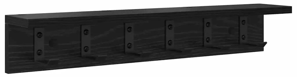 Cabideiro de Parede Carvalho preto 60 x 10.5 x 10.5 cm