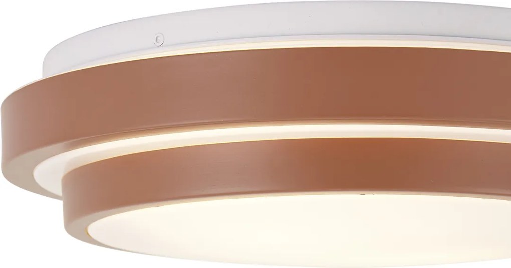 Candeeiro de Teto Moderno Siena com Branco 34cm 2 Luzes IP44 - Walden