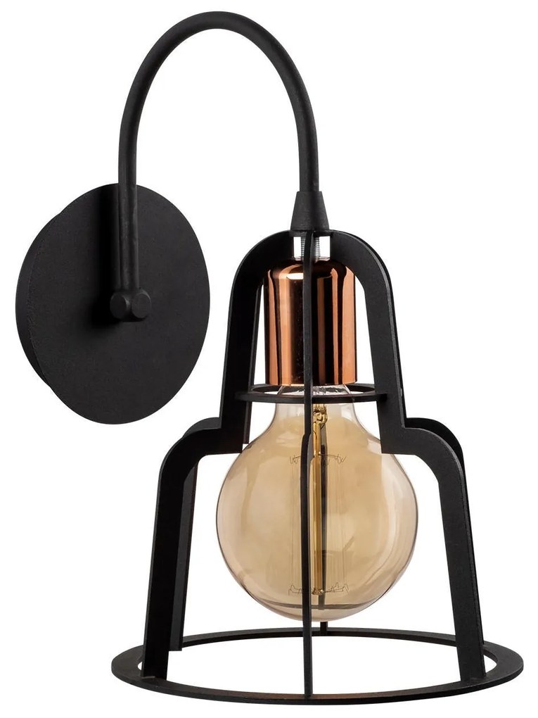 Aplique de Parede Harran – Preto Bronze – 20 cm