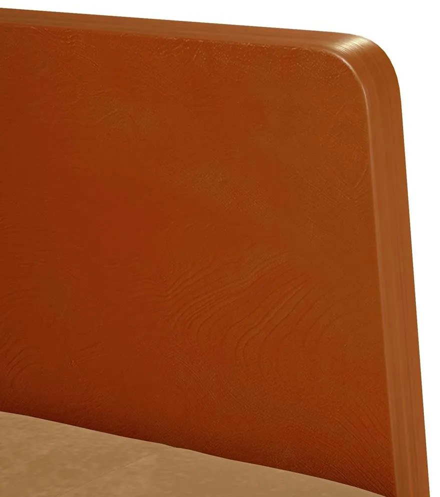 Poltrona com apoio de braços 55 cm veludo castanho