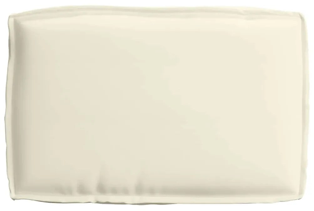 Almofada de Palete para Assento Creme 60x40x8 cm Tecido Oxford