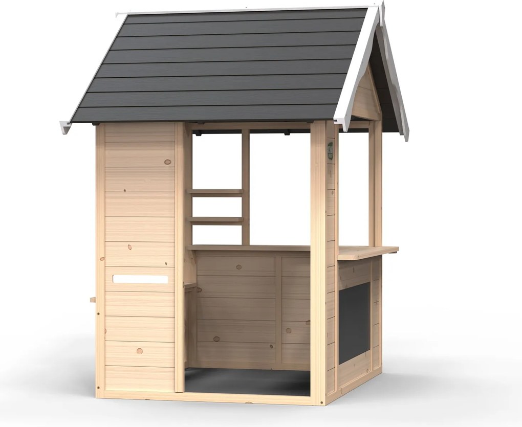 Casa de brincar em madeira para jardim Hika natural