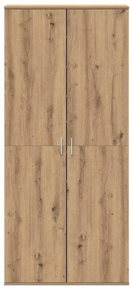 Estante Alta Carvalho Artesanal 80x39x178 cm Madeira Engenheirada