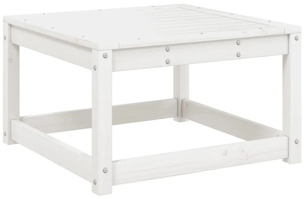 5 pcs conjunto de sofás de jardim madeira pinho maciça branco