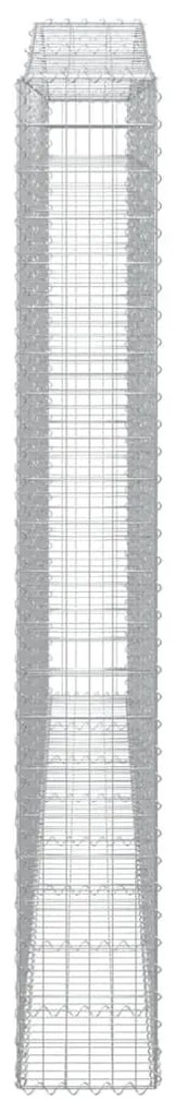 Cesto gabião arqueado 400x30x220/240 cm ferro galvanizado