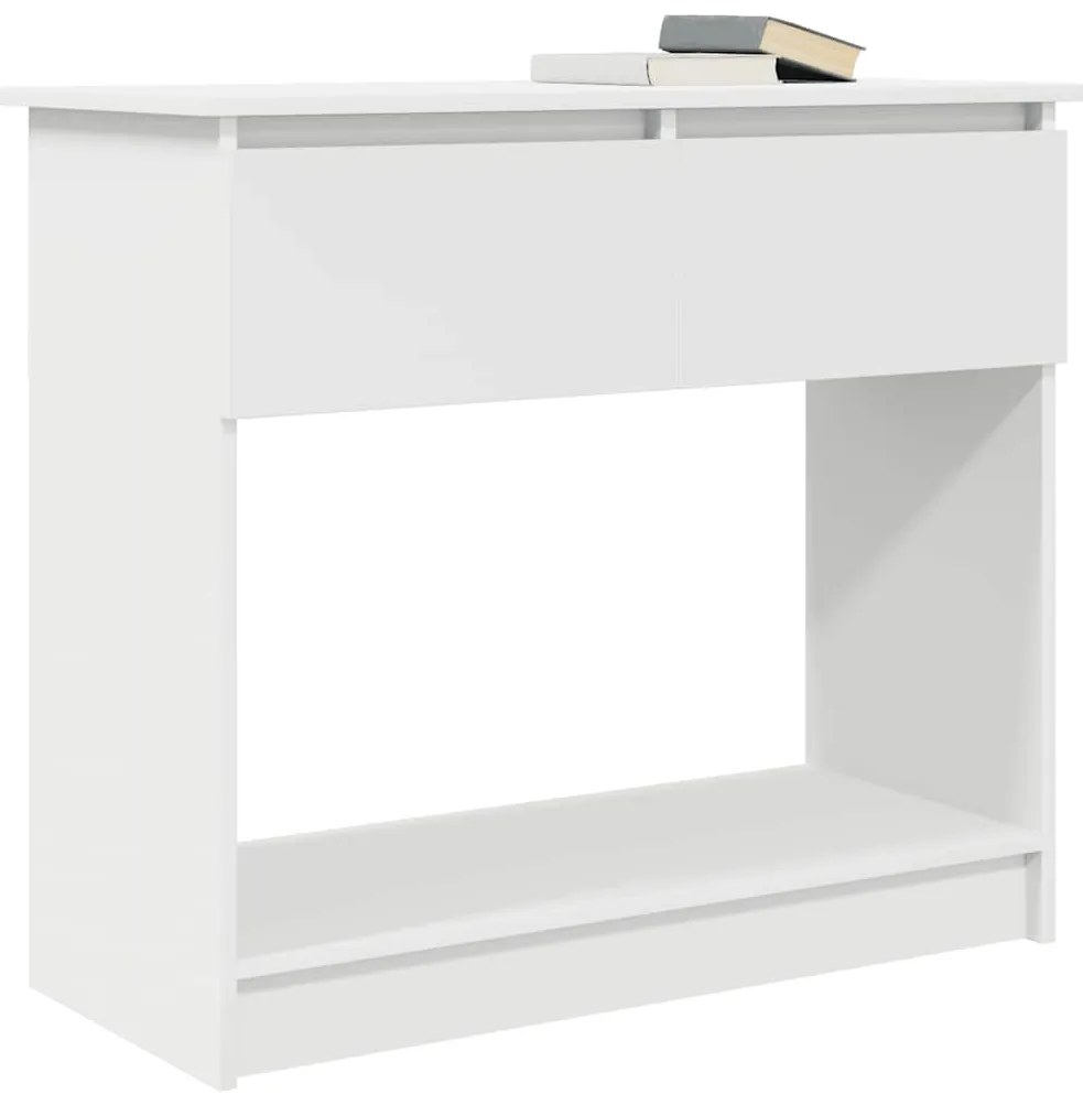 Mesa consola com gavetas 85,5x38,5x74,5 cm branco