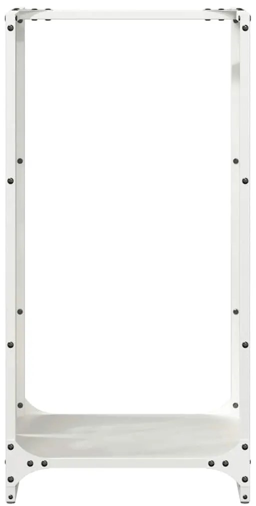 Suporte para lenha 40x30x80 cm aço laminado a frio branco