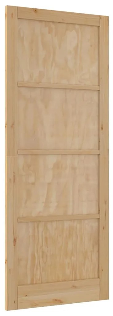 Porta Interna 'ORKDAL'93x232x4 cm de Madeira Sólida de Pinus