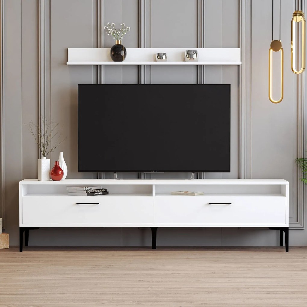 Unidade TV Istanbul – Branco – 180x47x35 cm