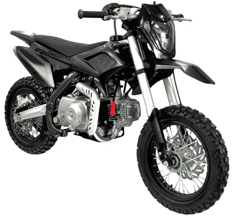 MINI MOTO Crianças MINICROSS Gasolina automática 90cc Apollo Thunder Preta